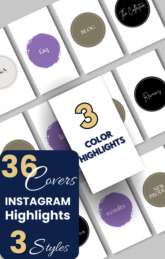 Instagram Highlight Covers: Colors theme