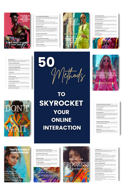 The Social Spark: 50 Proven Methods to Skyrocket Your Online Interaction